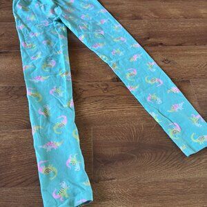 Cat & Jack teal Dino print leggings in size M
